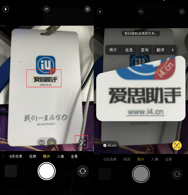宝安苹果手机维修分享升级iOS 16后如何通过相机翻译文本 