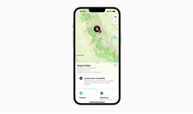 宝安苹果14维修分享iPhone14系列中 FindMy功能通过卫星分享位置方法教程 