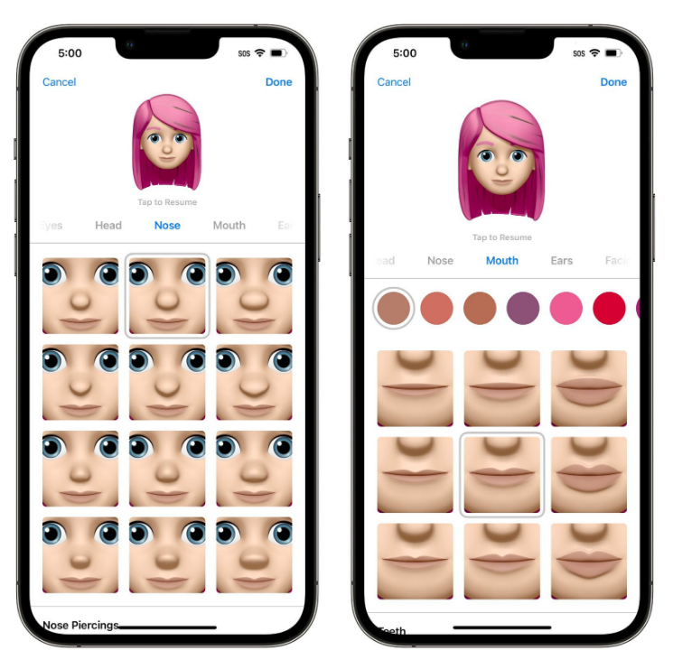 宝安苹果手机维修分享​iOS 16中的拟我表情有了哪些变化和升级 