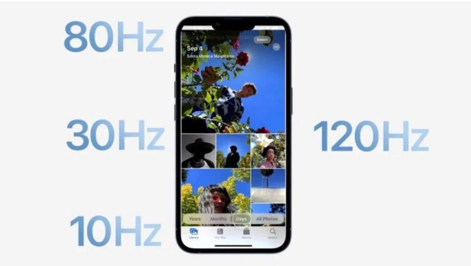 宝安苹果14维修分享iPhone 14有高刷吗 